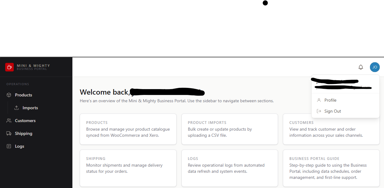 Business portal